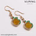 64138 Xuping temperamental yellow opal new arrival top quality 18k gold jewelry set for women